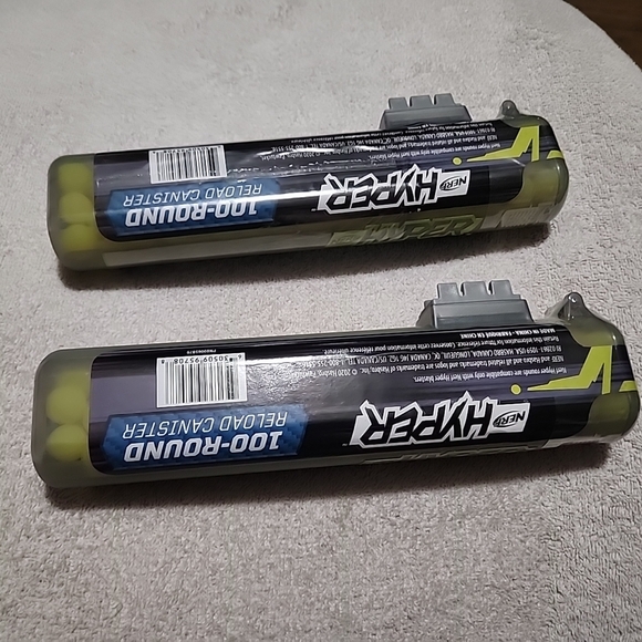NERF Hyper Reload Canister - Black and Yellow - Picture 3 of 3